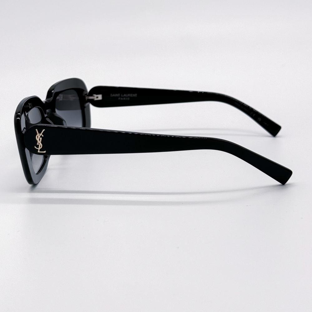 NEW SAINT LAURENT SL M130 002 BLACK GREY SLM130 002 SQUARE WOMEN SUNGLASSES - Picture 5 of 10